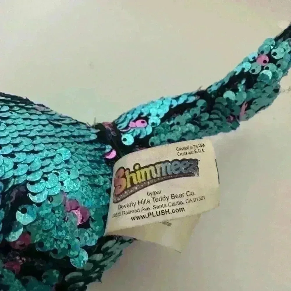 Narwal Plush Blue Purple Flip Sequined Shimmer Stuffed Animal Whale Toy
